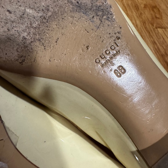 Gucci Patton Bamboo Ivory Ballet Flats 8B RARE - Picture 10 of 11